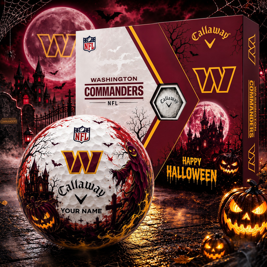 WAS X Premium NFL Halloween Golf Ball Limited Edition V3