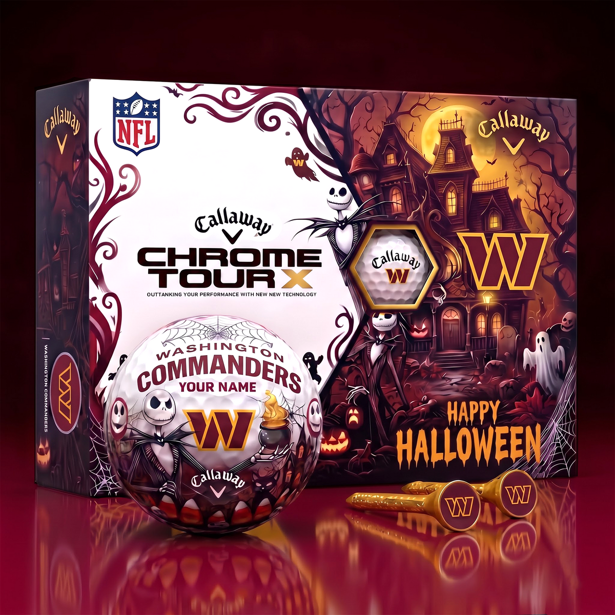 WC x NFL Halloween Horror Golf Ball Set – Personalized Edition