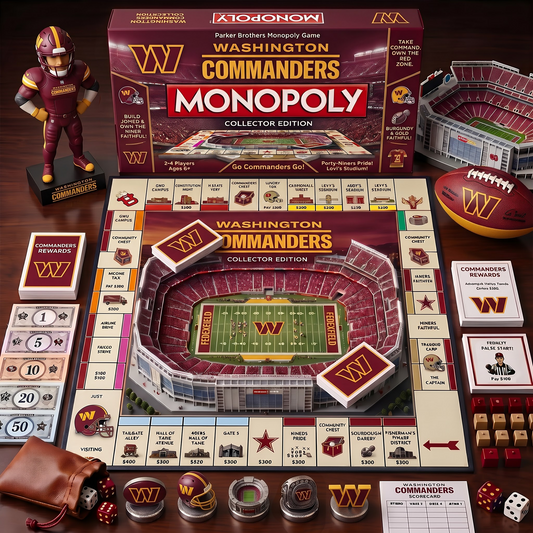 WC_MONOPOLY NFL DELUXE SPORTS BOARD GAME PREMIUM COLLECTOR EDITION