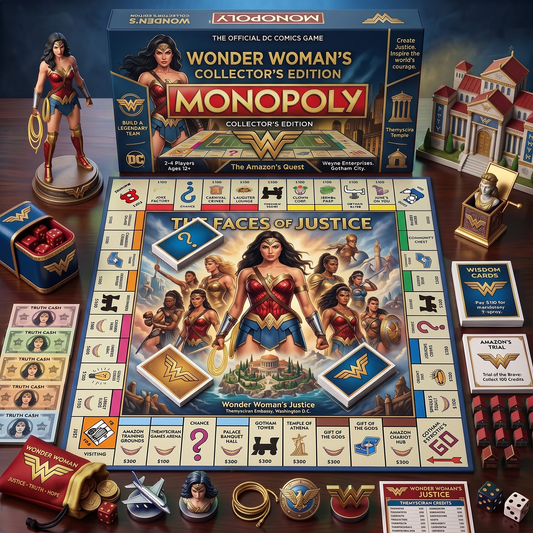 Wonder Woman_MONOPOLY DCDELUXE SPORTS BOARD GAME PREMIUM COLLECTOR EDITION