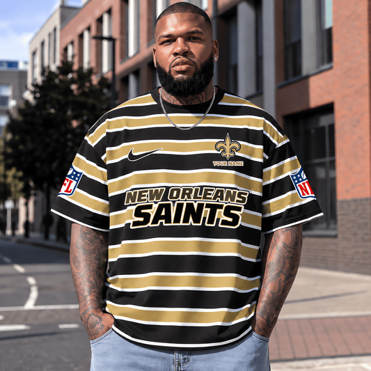 New Orleans Saints NFL T-Shirt Custom Name For Fan