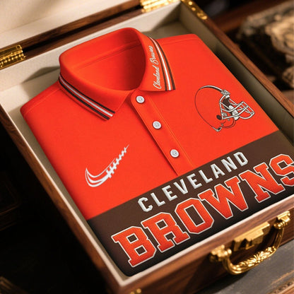 SIGNATURE NFL X CLE BUSINEES CLASSIC LONG POLO SHIRT NDT NHM